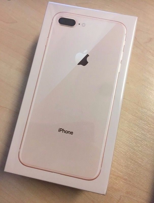 iPhone 8 plus gold 64 gb in a box never used T-mobile locked