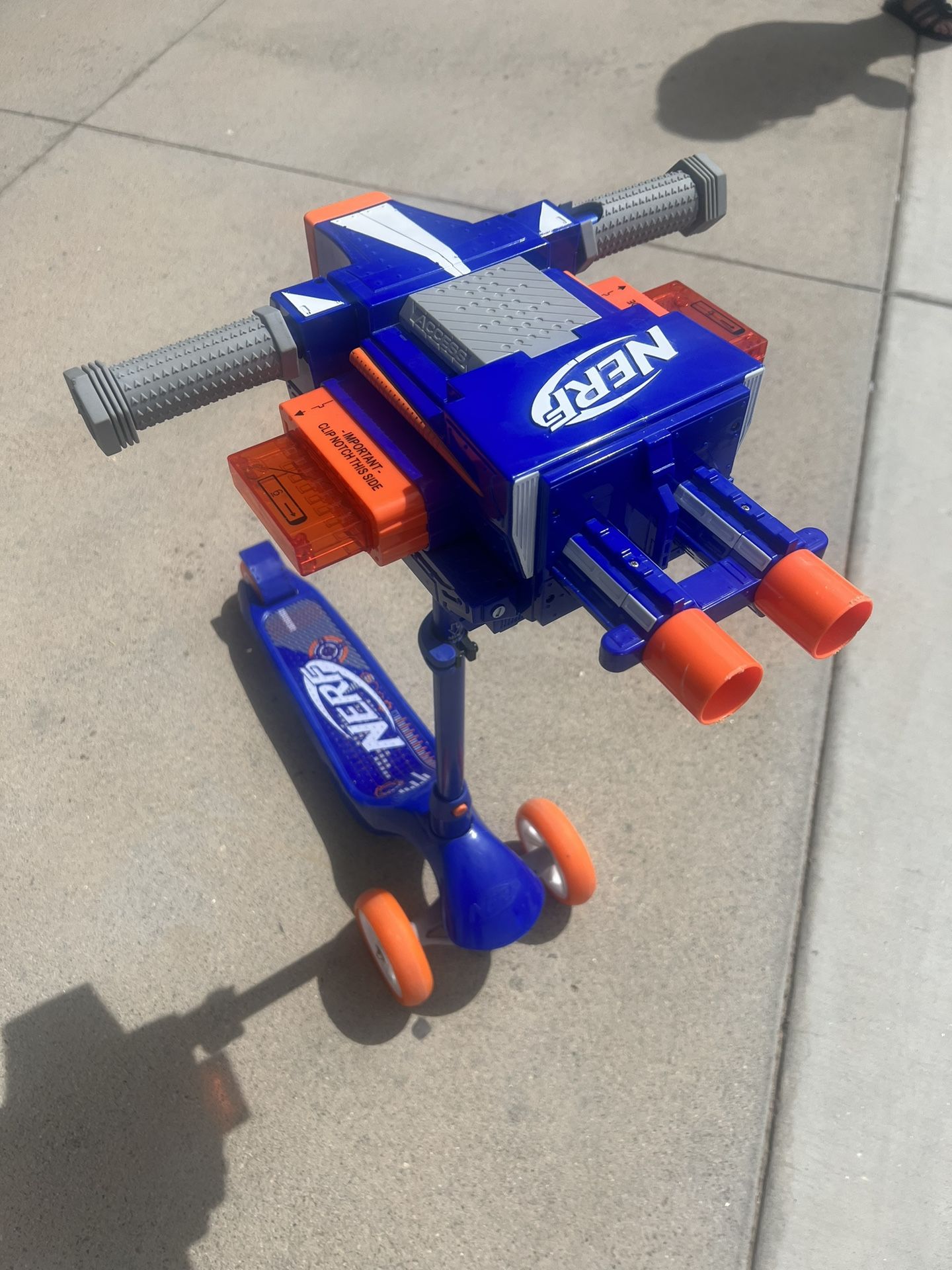 Nerf Blaster Scooter Dual Trigger Rapid Fire Scooter