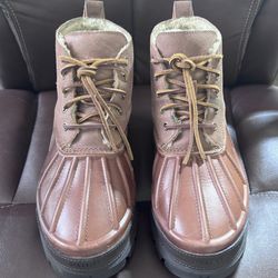 Polo Ralph Lauren Lined Duck Boots Brown Size 10