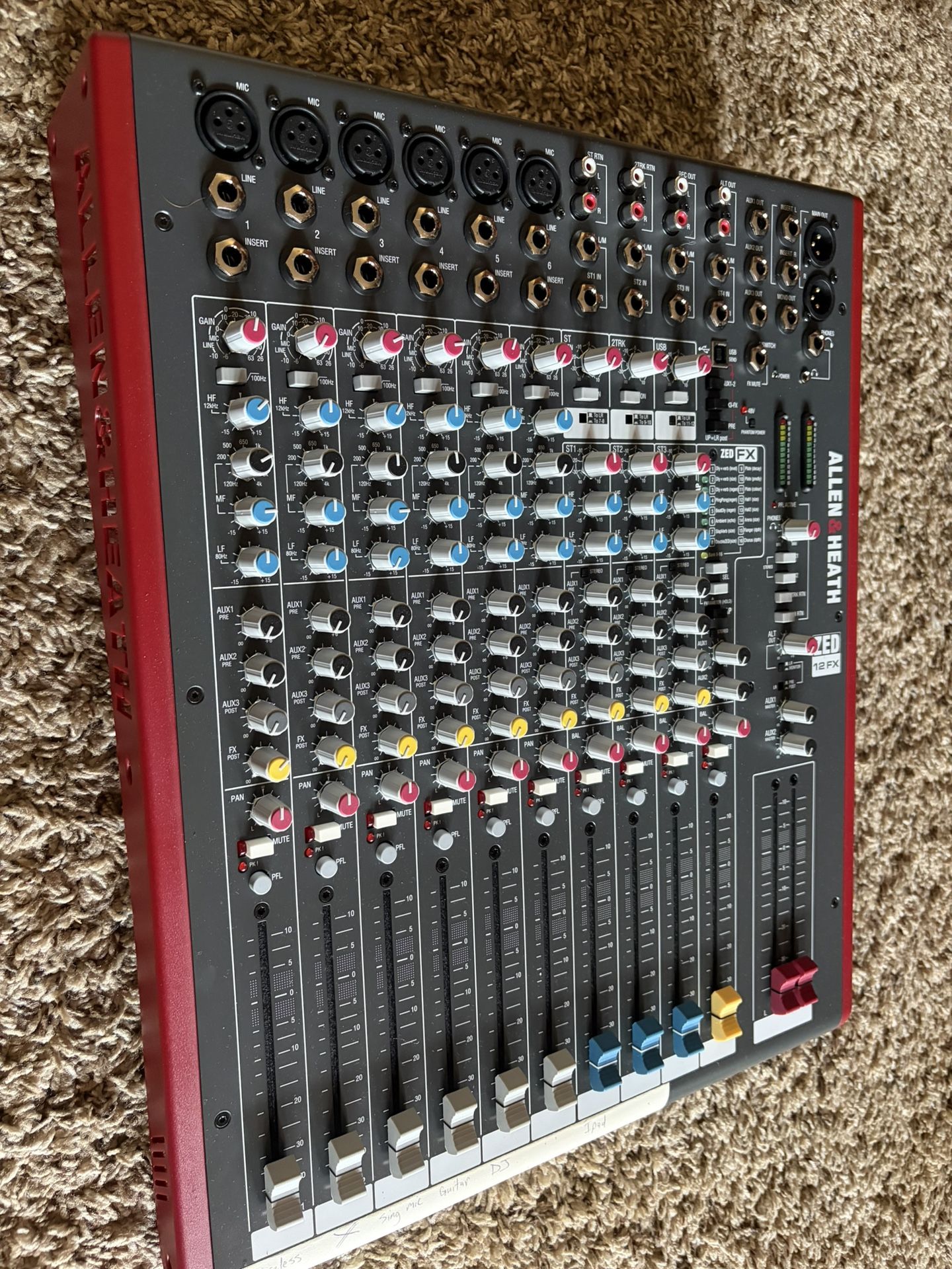 Allen & Heath ZED-12FX USB Compact Stereo Mixer - New