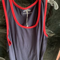 Men’s New Multicolored Tank Shirt, Size 2XL, Lightweight Comfortable Fabric