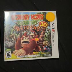  NINTENDO 3DS Donkey Kong Country Returns And Paper Mario Sticker Star