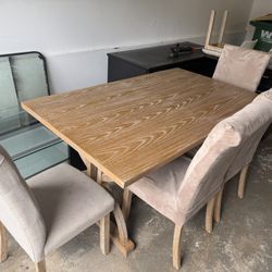Ashley Wooden Table And Chairs