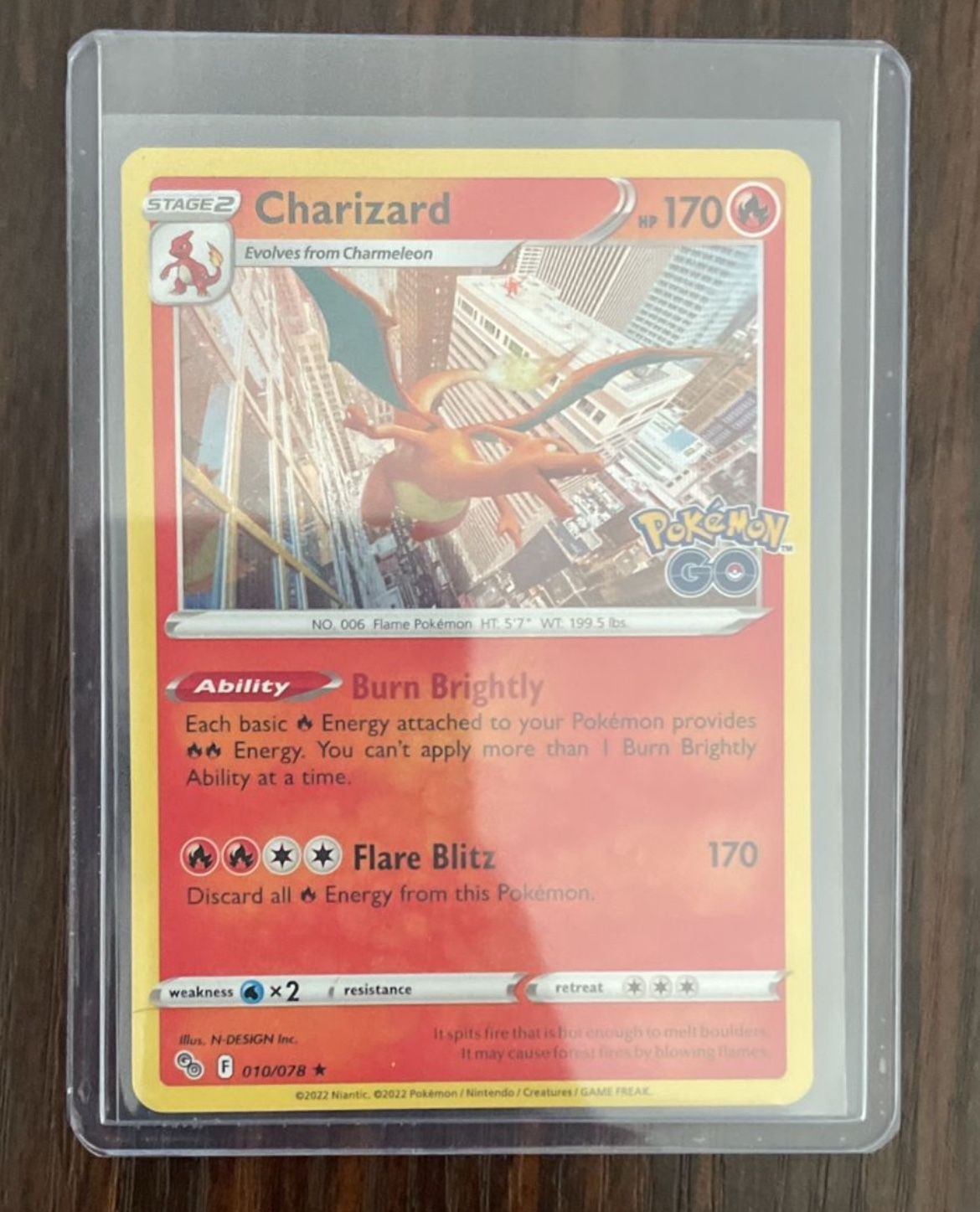 🔥 Pokémon 🔥 2022 Charizard Stage 2 hp 170 Trading Card