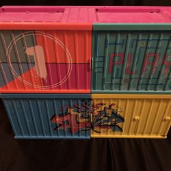 LOL CLUBHOUSE- set of two pieces that stack- with all pieces shown- LOTD