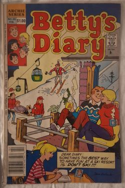 Betty’s Diary #38 – Archie Comics – Winter Resort Issue