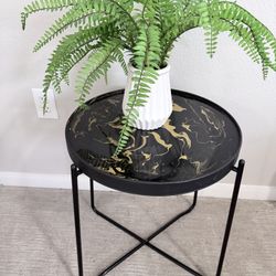 Handmade Epoxy Resin Side Table 