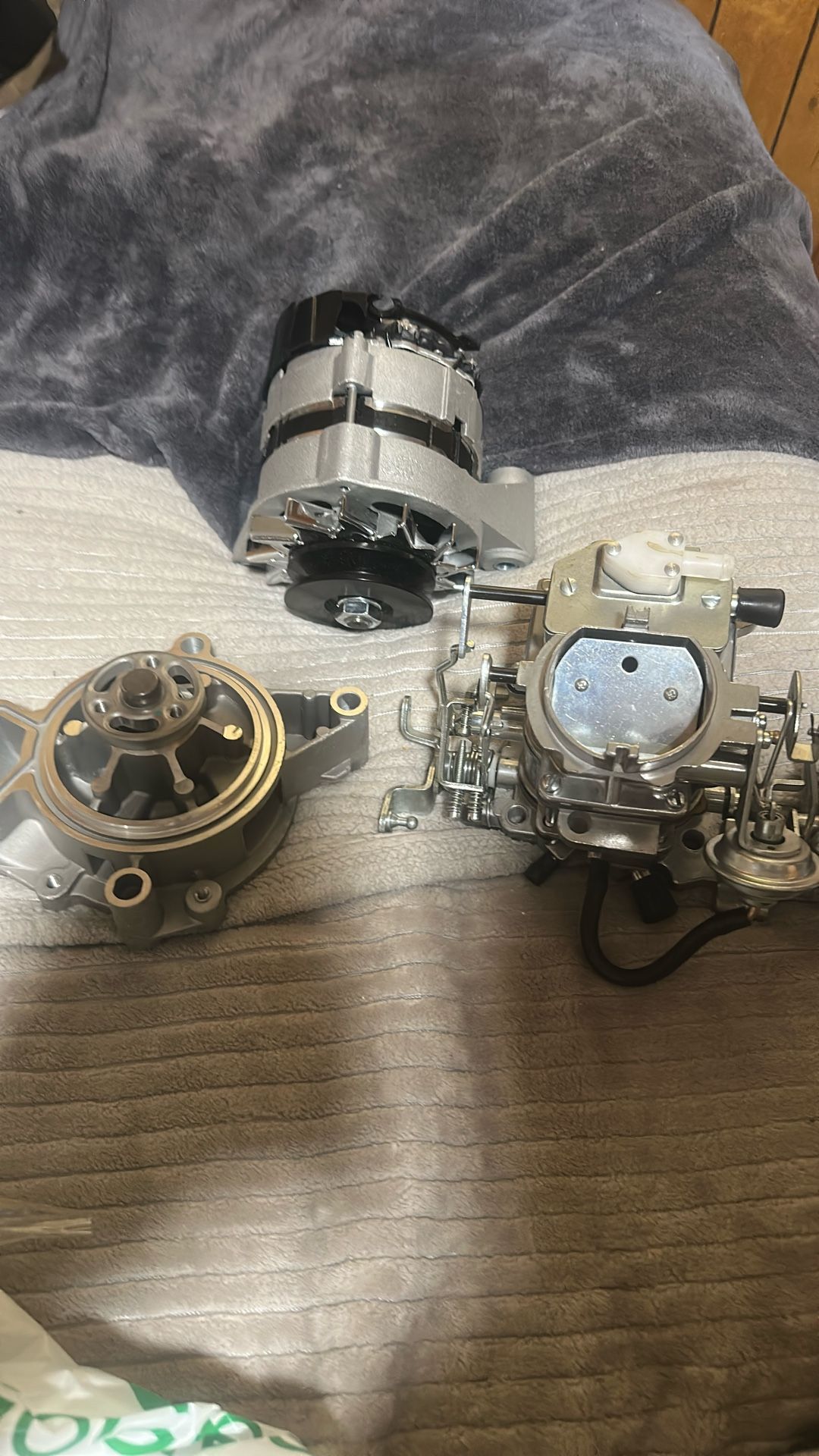 Carburetor Water Pump And Alternator