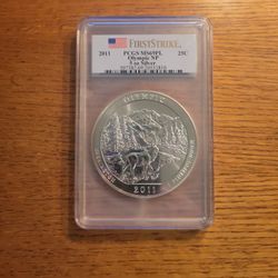 2011 ATB OLYMPIC PCGS MS69PL 5oz .999 Silver