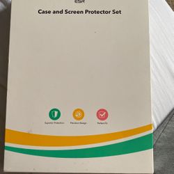 iPad Air 2020, Black Case And Screen Protector