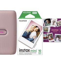 Instax Mini Link Pink Printer Bundle