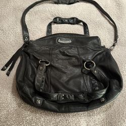 B Makowsky Leather Shoulder Bag