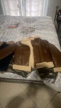 Brand new ladies faux leather trucker jacket
