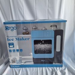 Orgo Countertop Ice Maker + FREE Chefman Electric Kettle | Soft Nugget Ice | New Open Box