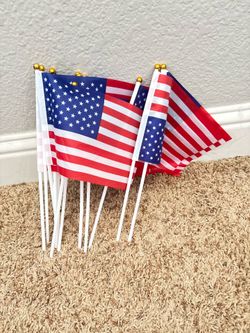 4th of July Stick flags 12 pieces new $10