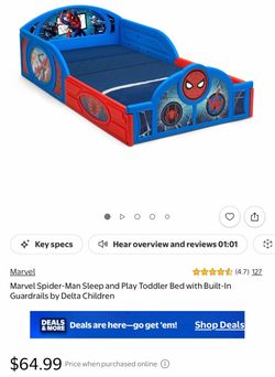 Spider Man Toddler Sleep and Play