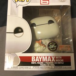 Chase Version GITD Baymax With Mochi Boxlunch Exclusive Funko Pop