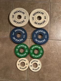 Rogue 37.5lb Olympic change plate set weights