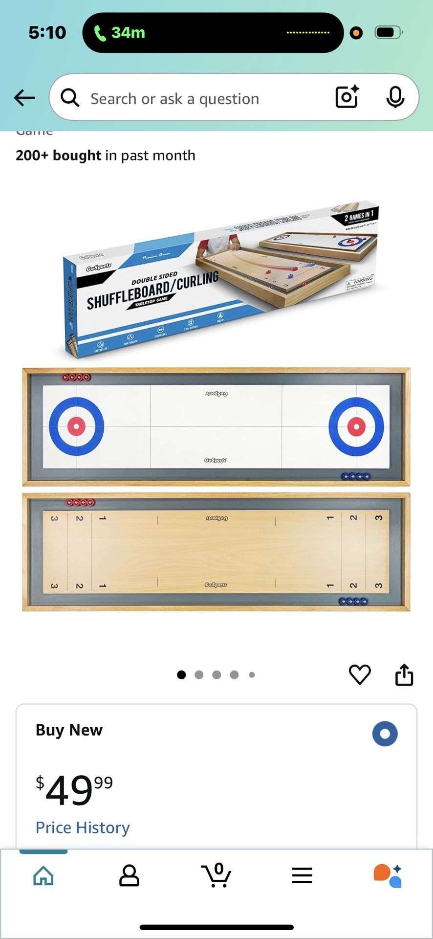 Shuffle Board / Curling Tabletop