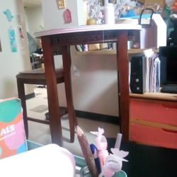 Real Wood High Top Dining Room Table Comes With One Chair