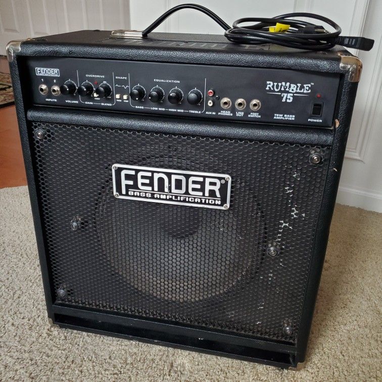 FENDER RUMBLE 75 TILT BACK COMBO BASS AMP