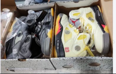 Off white Jordan 5 size 8.5 200 each