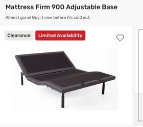 King size Mattress firm adjustable bed base