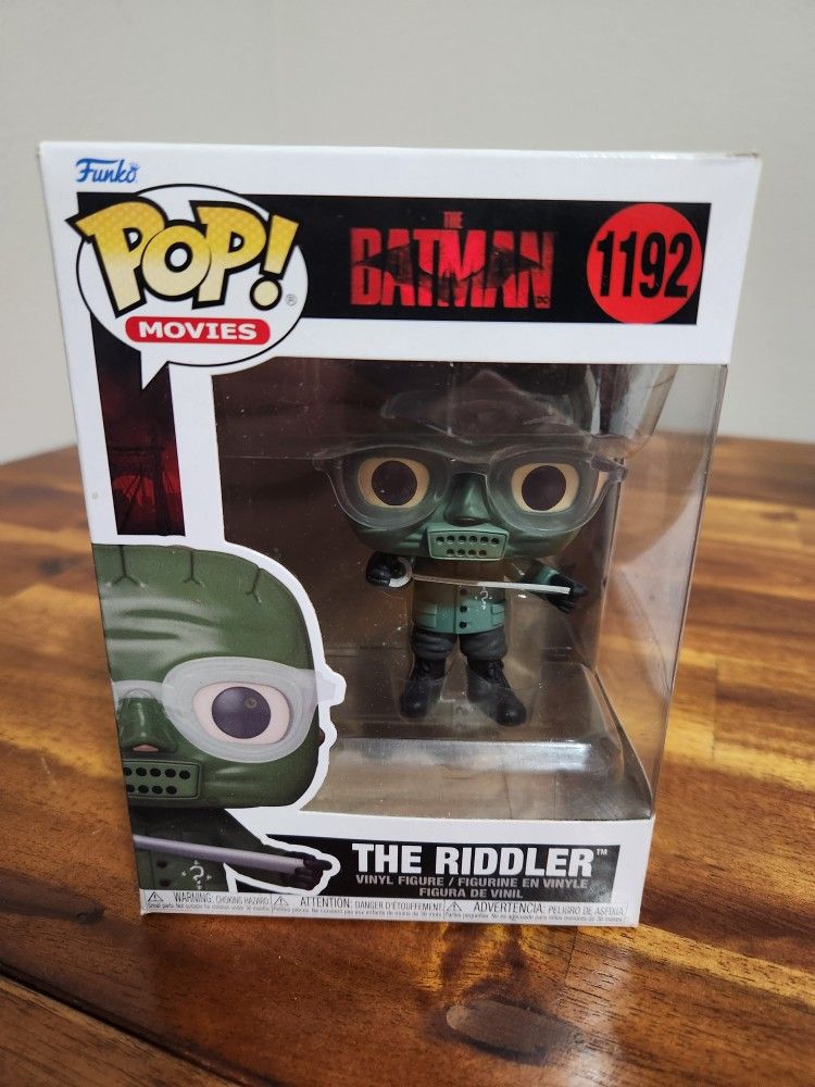 The RIDDLER (Green Mask) #1192 Funko Pop! "The BATMAN" NEW
