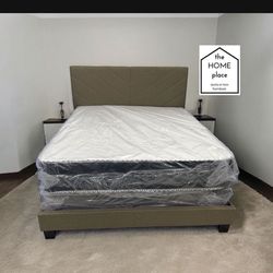 Brand New King Bed Frame with Mattress & Box Spring ONLY $449! Ready for Delivery 🚛