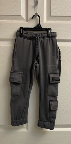 Brand new Boys dark grey fleece jogger pants size 4
