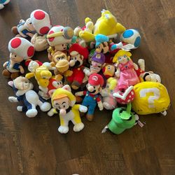 Mario Plushies 