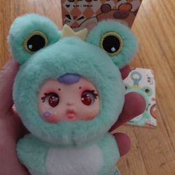 Milk Candy Frog Keychain Plush
