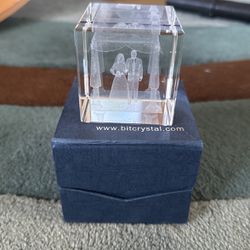 Wedding Figures Crystal Block  