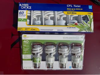 40W and 60W CFL light bulbs