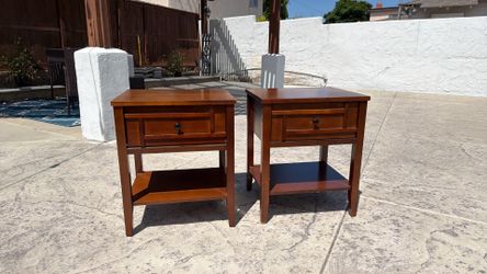 Pair of Single Drawer Side Tables