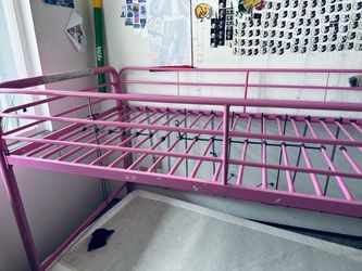 Pink metal jr loft bed