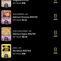 Vintage Pokemon Cards 