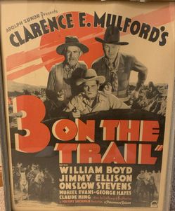 Rare 1936 Hopalong Cassidy Movie Poster