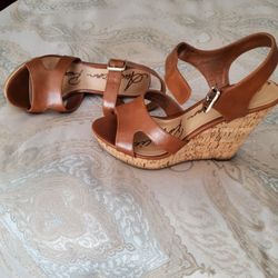 American Rag Cie Rochelle Ankle Strap Wedge Sandals Brown sz. 6.5