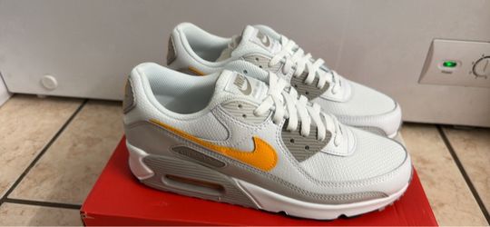 Nike Air Max 90 Sneakers White Grey Orange
