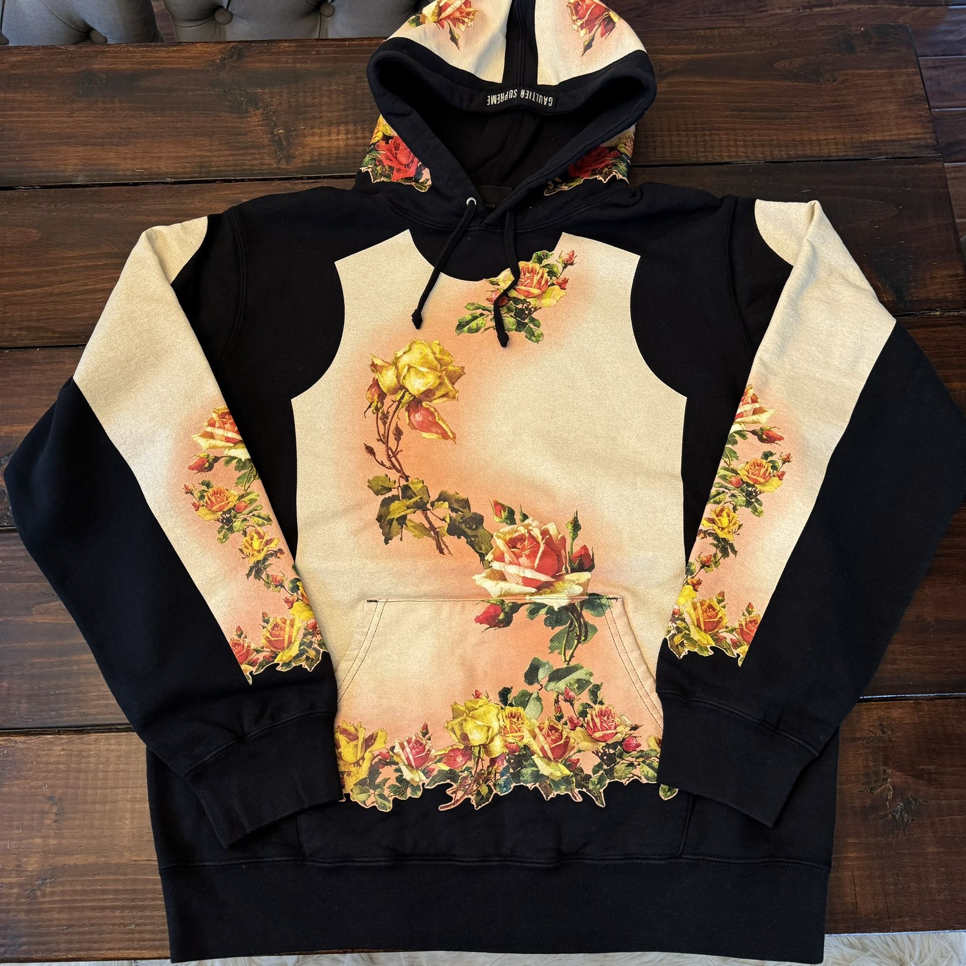 Supreme Jean Paul Gaultier Floral Print Hoodie