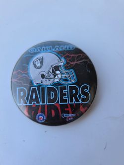 Vintage Raiders Button