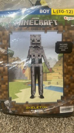 Minecraft Skeleton- Kids Costume Large