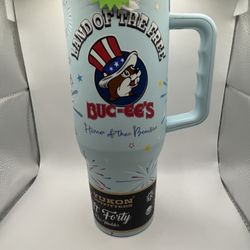 Rare Buccees 40 oz 4th of July Tumbler