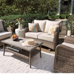 Clear Ridge 4 Piece Light Brown Outdoor Set 💥 Brand New 