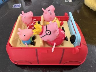 Peppa Pig And Family With Car 🚗