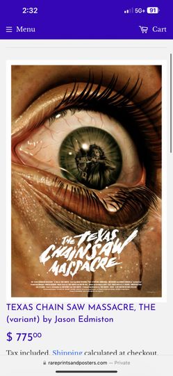 Texas Chainsaw Massacre Horror Poster 