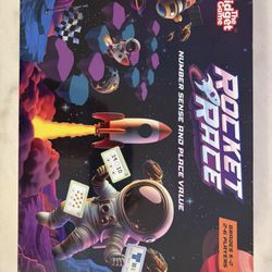 The Fidget Game Rocket Race - Math Board Game for Kids Ages 5-8 | Build Foundational Skills in Number Sense, Comparing, and Place Value | Classroom Mu