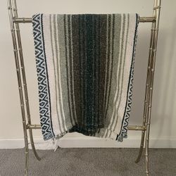 1970s Solid Metal Blanket Rack