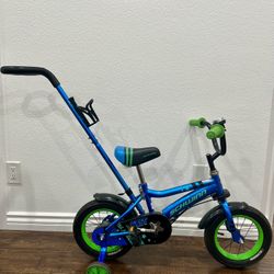 Schwinn Grit 12” Kids Bike w/ Training Wheels & Push Handle